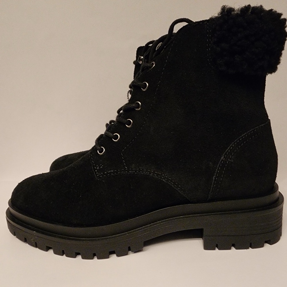 Lauren Ralph Lauren Carlee Bootie Women’s Black Suede Women's Boots Size 7 & 7.5 - Picture 10 of 15